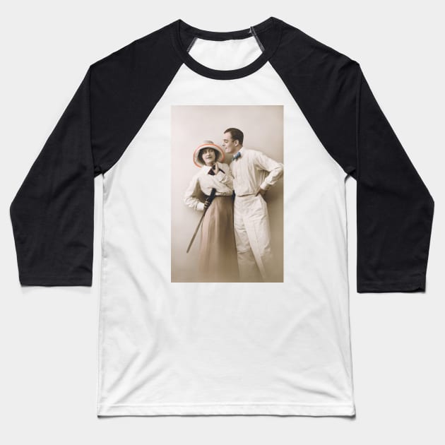 Romantic Couple Baseball T-Shirt by NEILBAYLIS